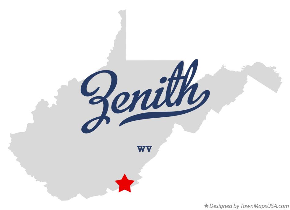 Map of Zenith West Virginia WV