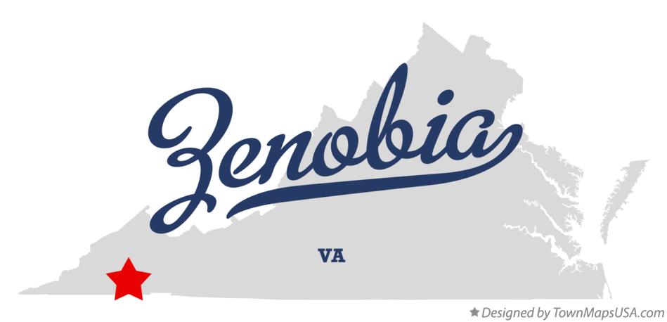 Map of Zenobia Virginia VA