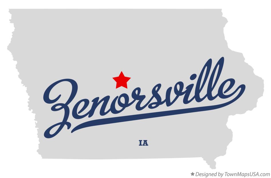 Map of Zenorsville Iowa IA