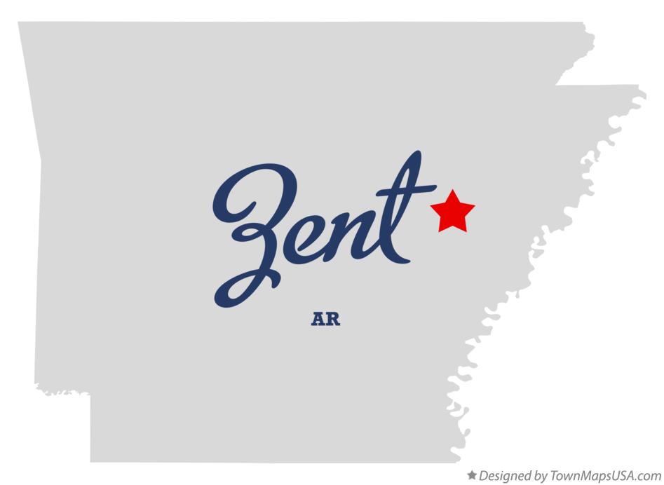 Map of Zent Arkansas AR