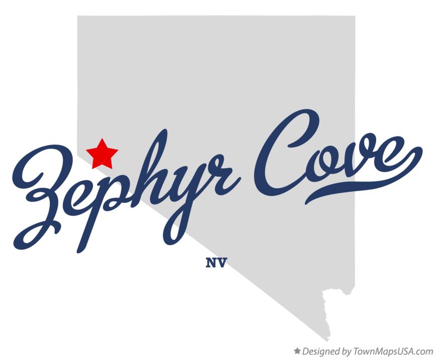 Map of Zephyr Cove Nevada NV