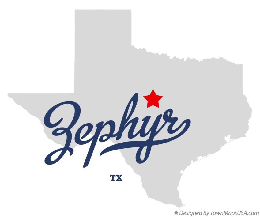 Map of Zephyr Texas TX