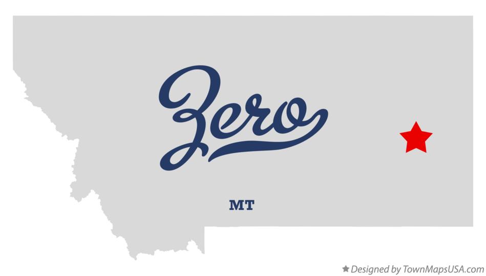 Map of Zero Montana MT