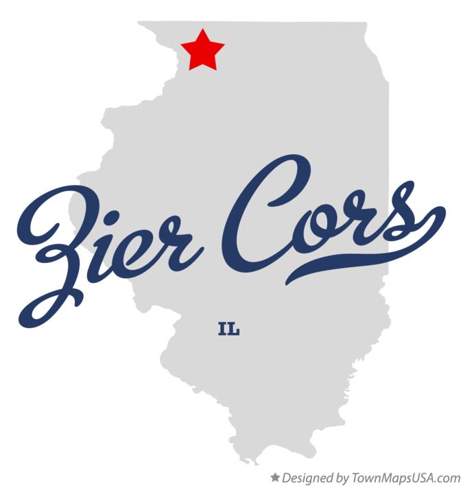 Map of Zier Cors Illinois IL