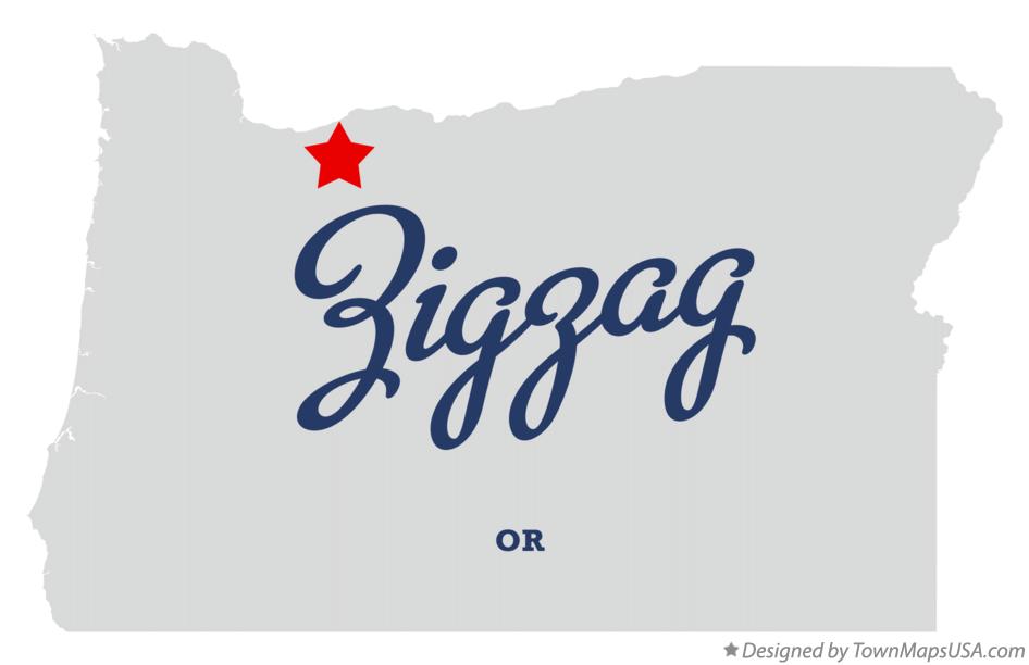 Map of Zigzag Oregon OR