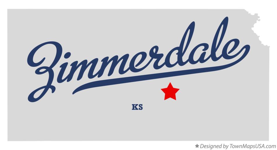 Map of Zimmerdale Kansas KS