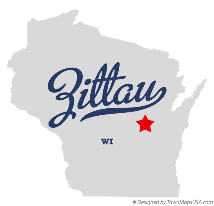Map of Zittau Wisconsin WI