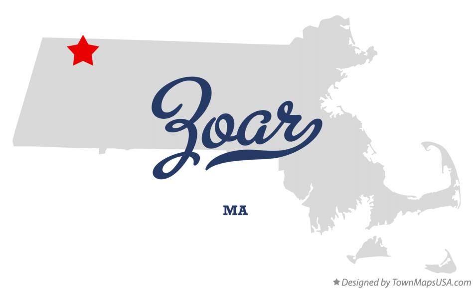Map of Zoar Massachusetts MA