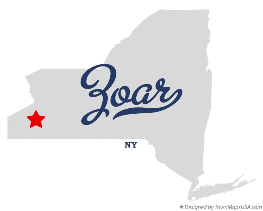 Map of Zoar New York NY