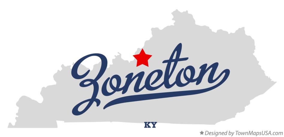 Map of Zoneton Kentucky KY