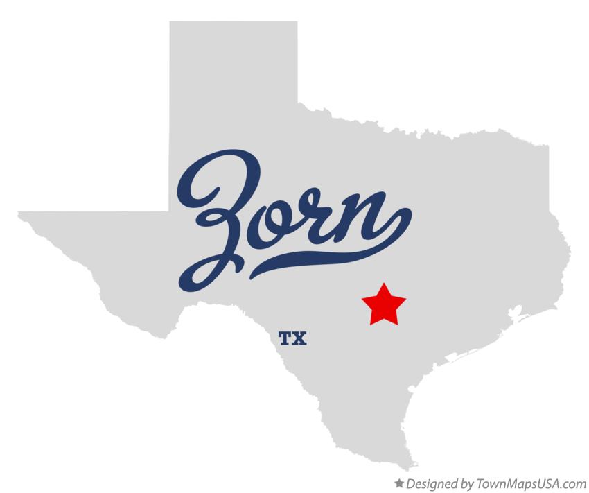 Map of Zorn Texas TX