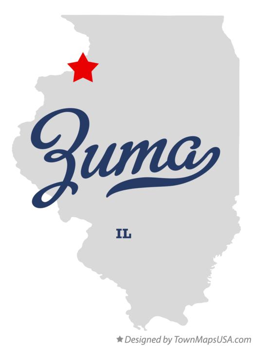 Map of Zuma Illinois IL
