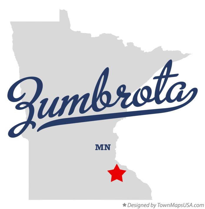 Map of Zumbrota Minnesota MN