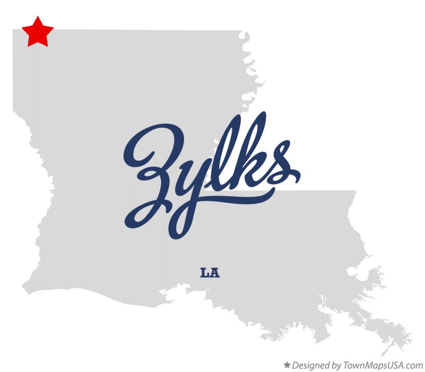 Map of Zylks Louisiana LA