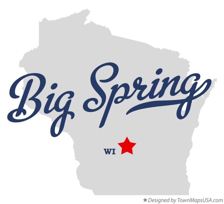 Map of Big Spring, WI, Wisconsin
