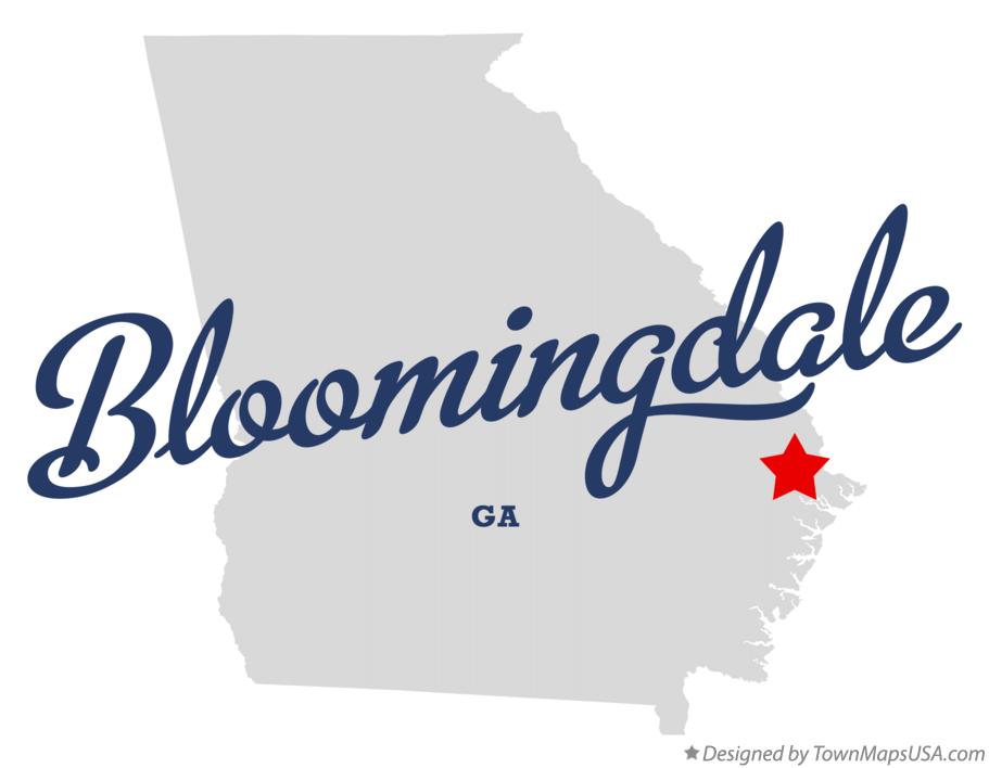 Map of Bloomingdale Georgia GA