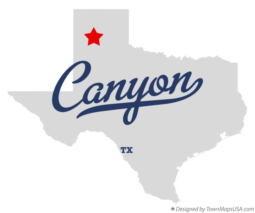 Map Of Canyon Texas - Lilly Pauline