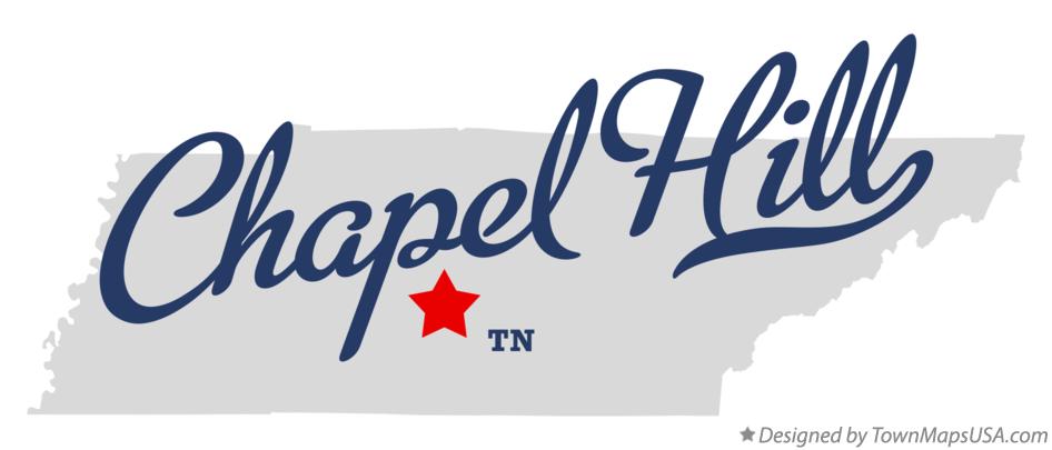 Map of Chapel Hill Tennessee TN
