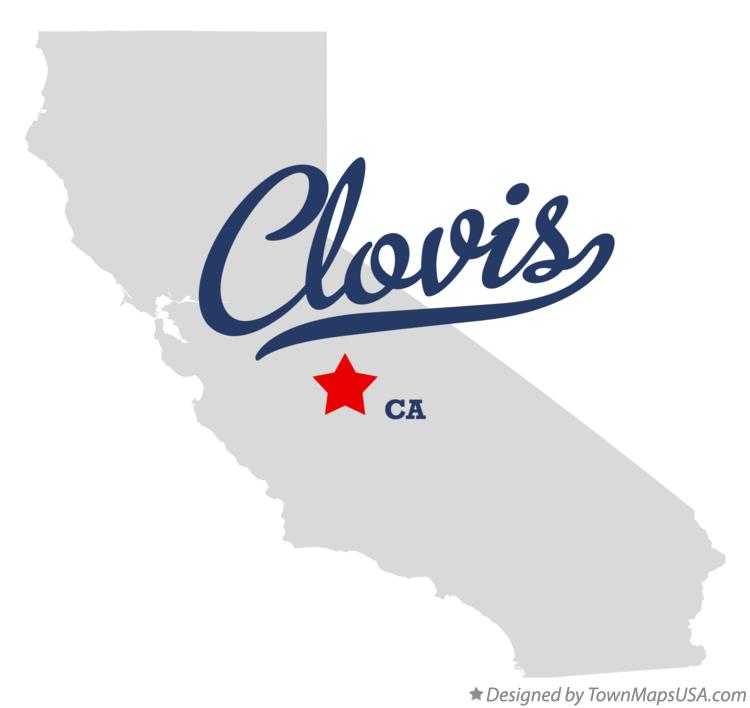 Map of Clovis California CA