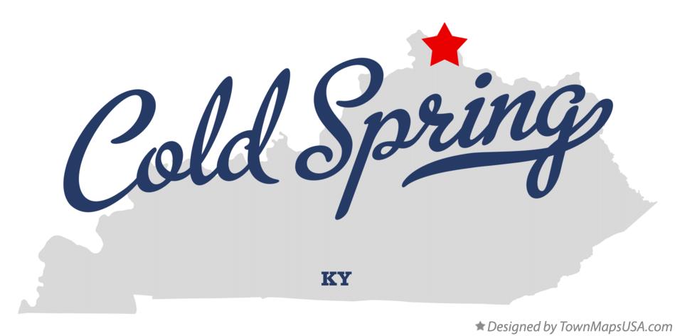 Map of Cold Spring, KY, Kentucky