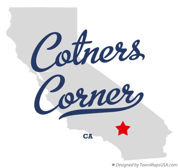 Map of Cotners Corner, CA, California