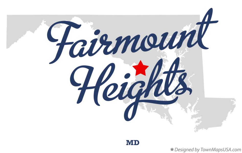 Map of Fairmount Heights Maryland MD