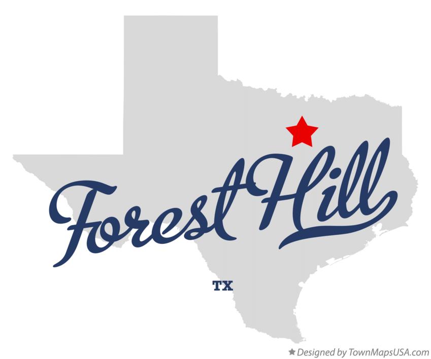 Map of Forest Hill Texas TX