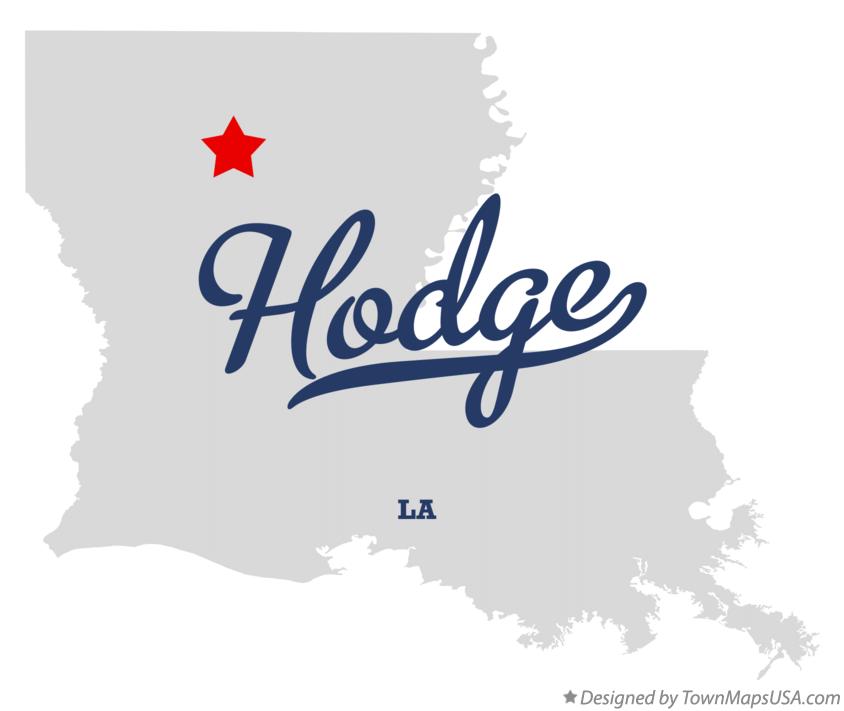 Map of Hodge Louisiana LA