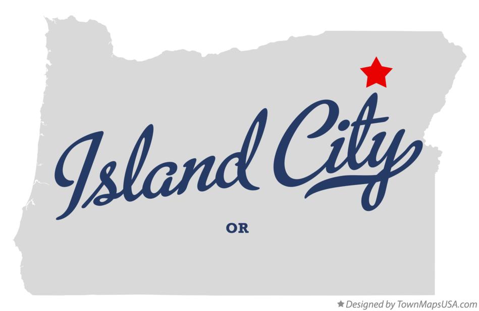 Map of Island City Oregon OR