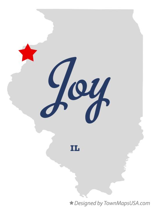 Map of Joy, IL, Illinois