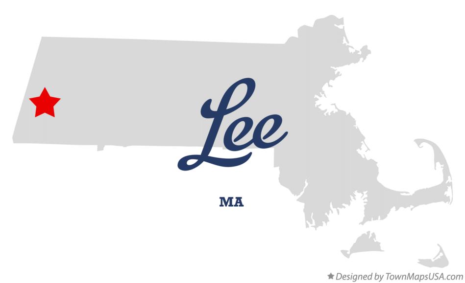 Map of Lee, MA, Massachusetts