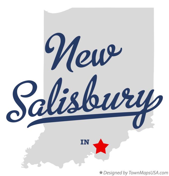 Map of New Salisbury Indiana IN