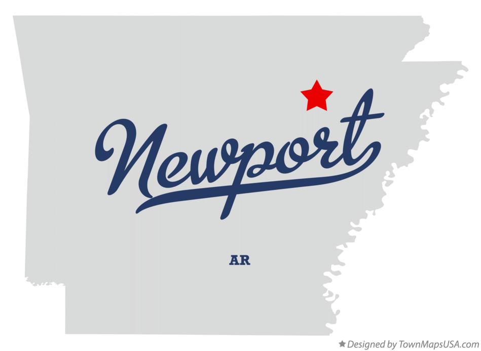 Map of Newport Arkansas AR