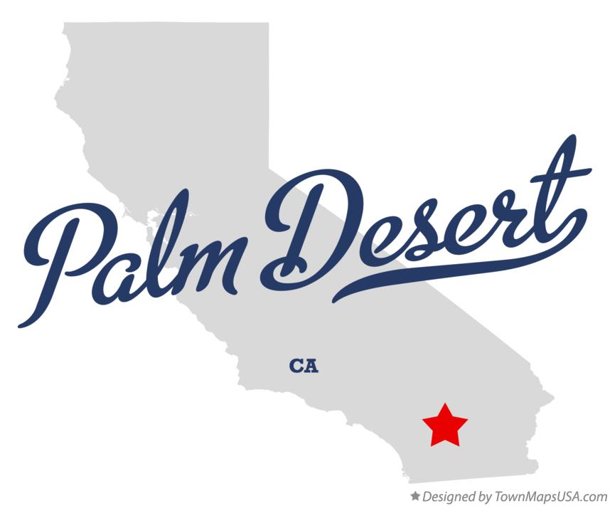Map of Palm Desert California CA