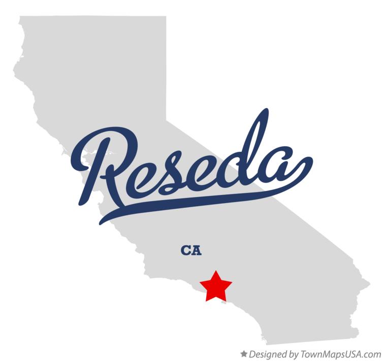 Map of Reseda California CA