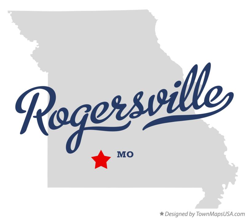 Map of Rogersville, MO, Missouri