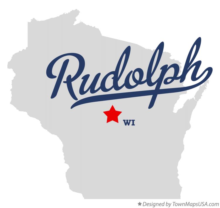 Map of Rudolph, WI, Wisconsin