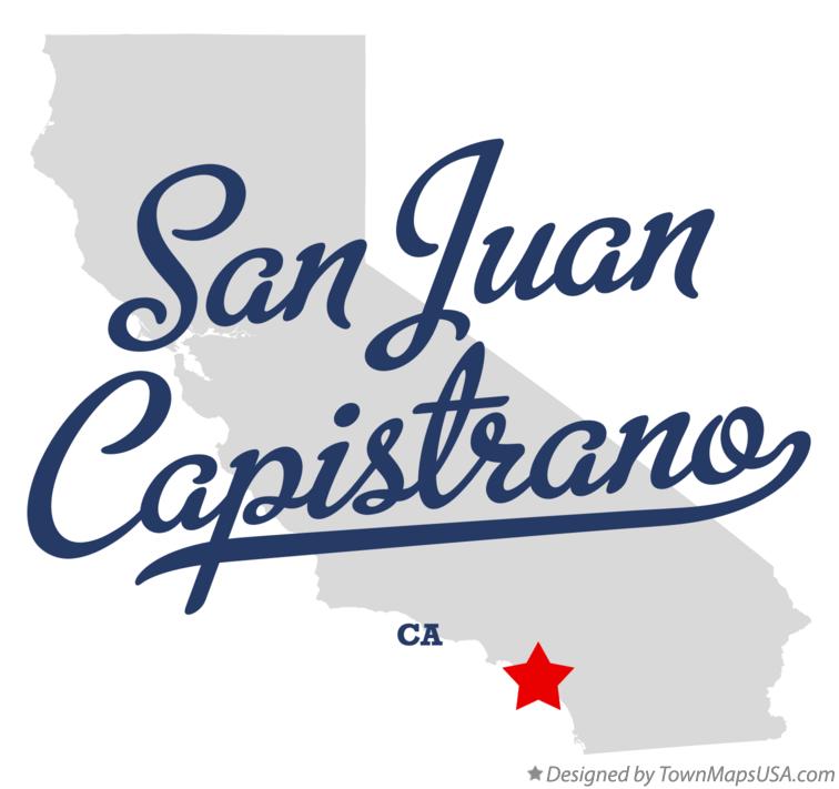 San Juan Capistrano California Map - Pia Leeann