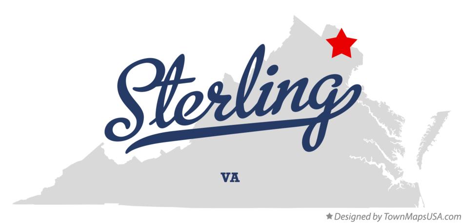 Map of Sterling Virginia VA