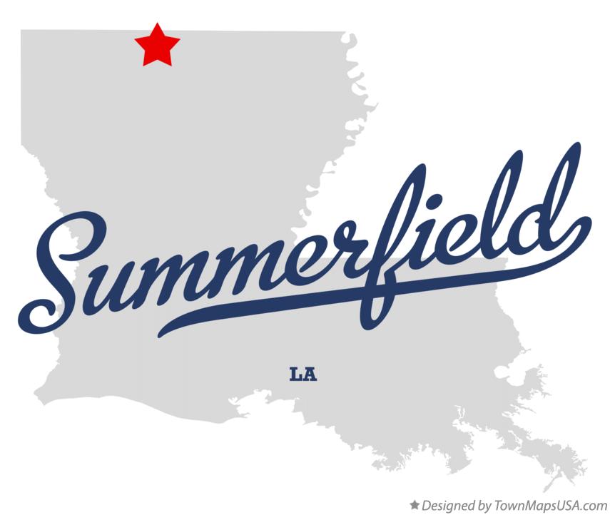 Map of Summerfield Louisiana LA
