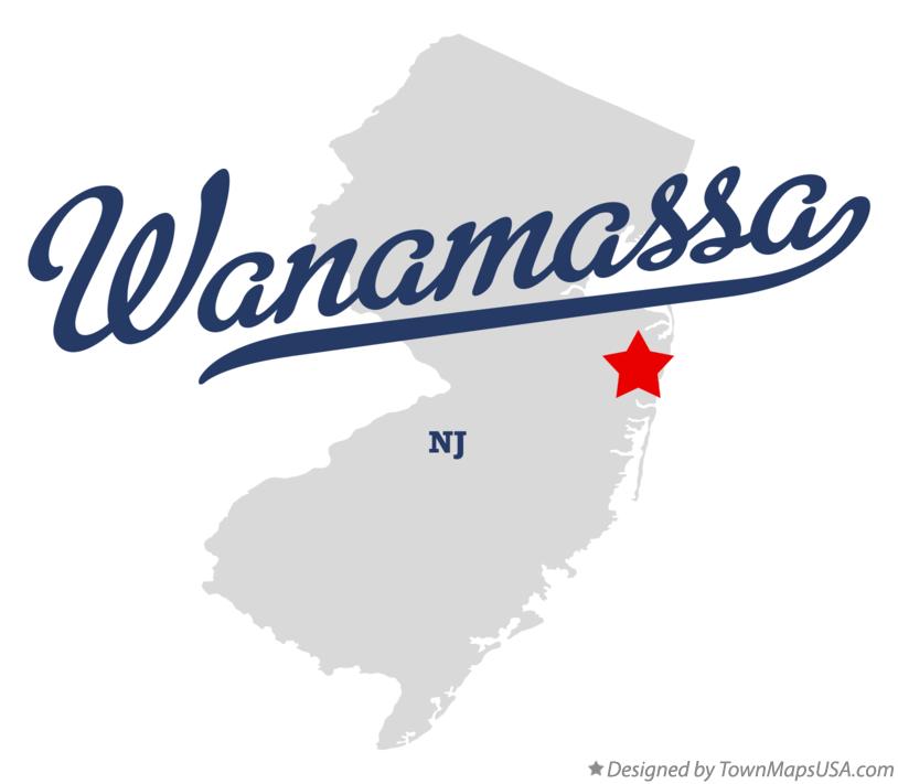 Map of Wanamassa New Jersey NJ