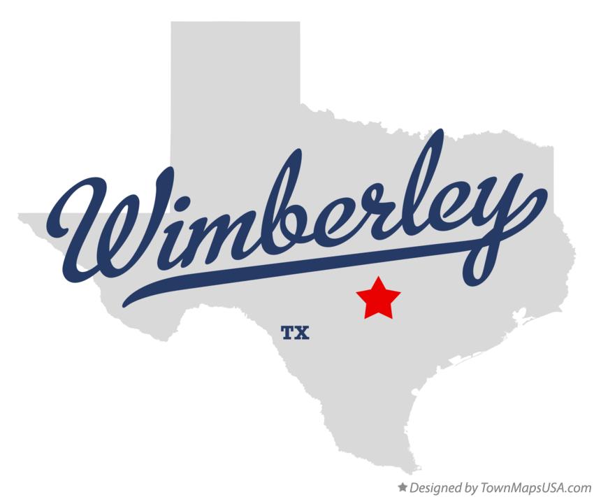 Map of Wimberley, TX, Texas